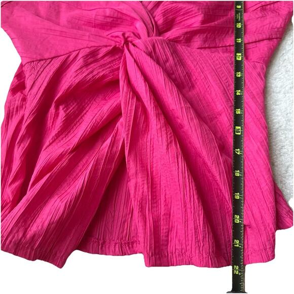 Y2K Max Mara Pura Seta Silk Crinkle Twist Front Cami Going Out Top Luxe Designer - Picture 4 of 8